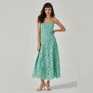 NWT ASTR The Label Floral Lace Midi Dress